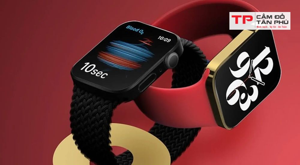 cầm đồng hồ apple watch