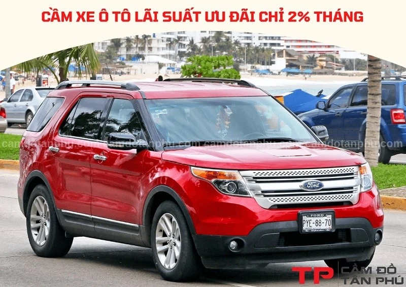 Cầm xe ô tô lãi suất ưu đãi chỉ 2% tháng