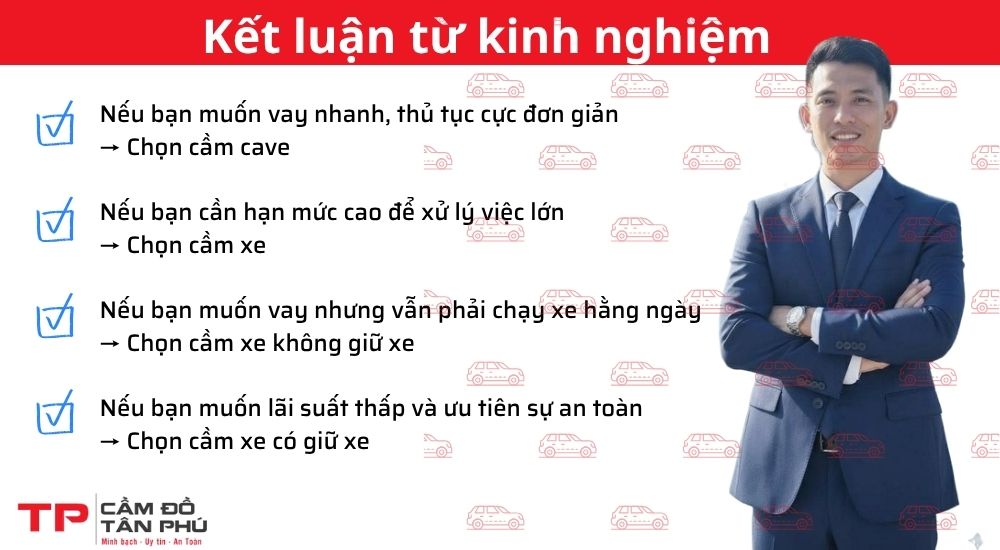Cầm cavet khác gì cầm xe