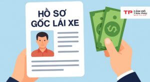 Cầm hồ sơ gốc lái xe