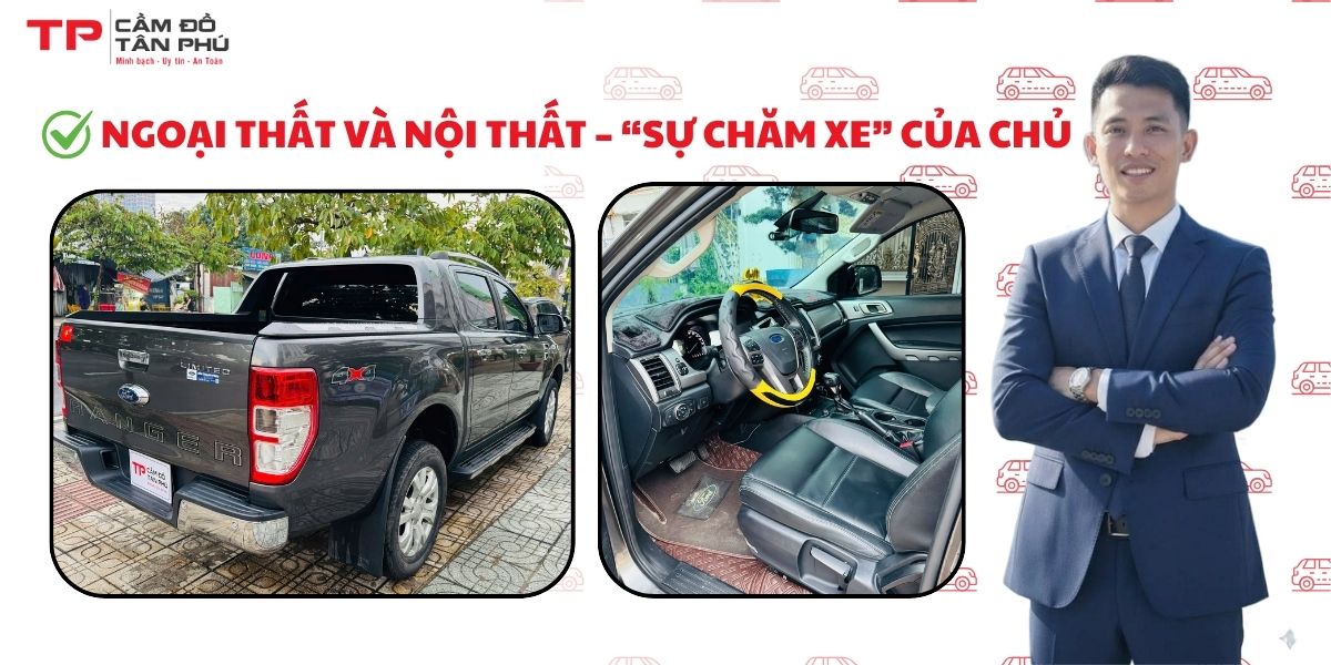 Ngoại thất và nội thất – “Sự chăm xe” của chủ