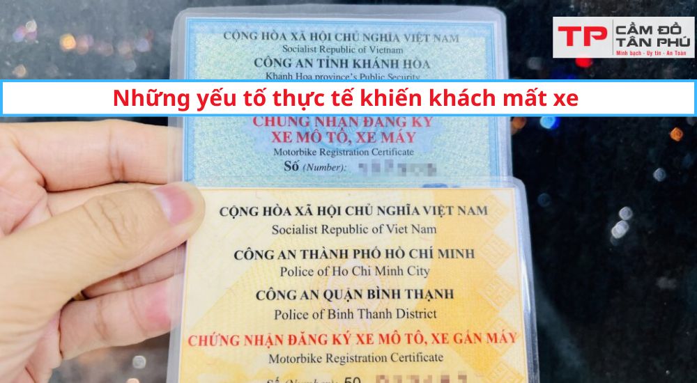 Những yếu tố thực tế khiến khách mất xe