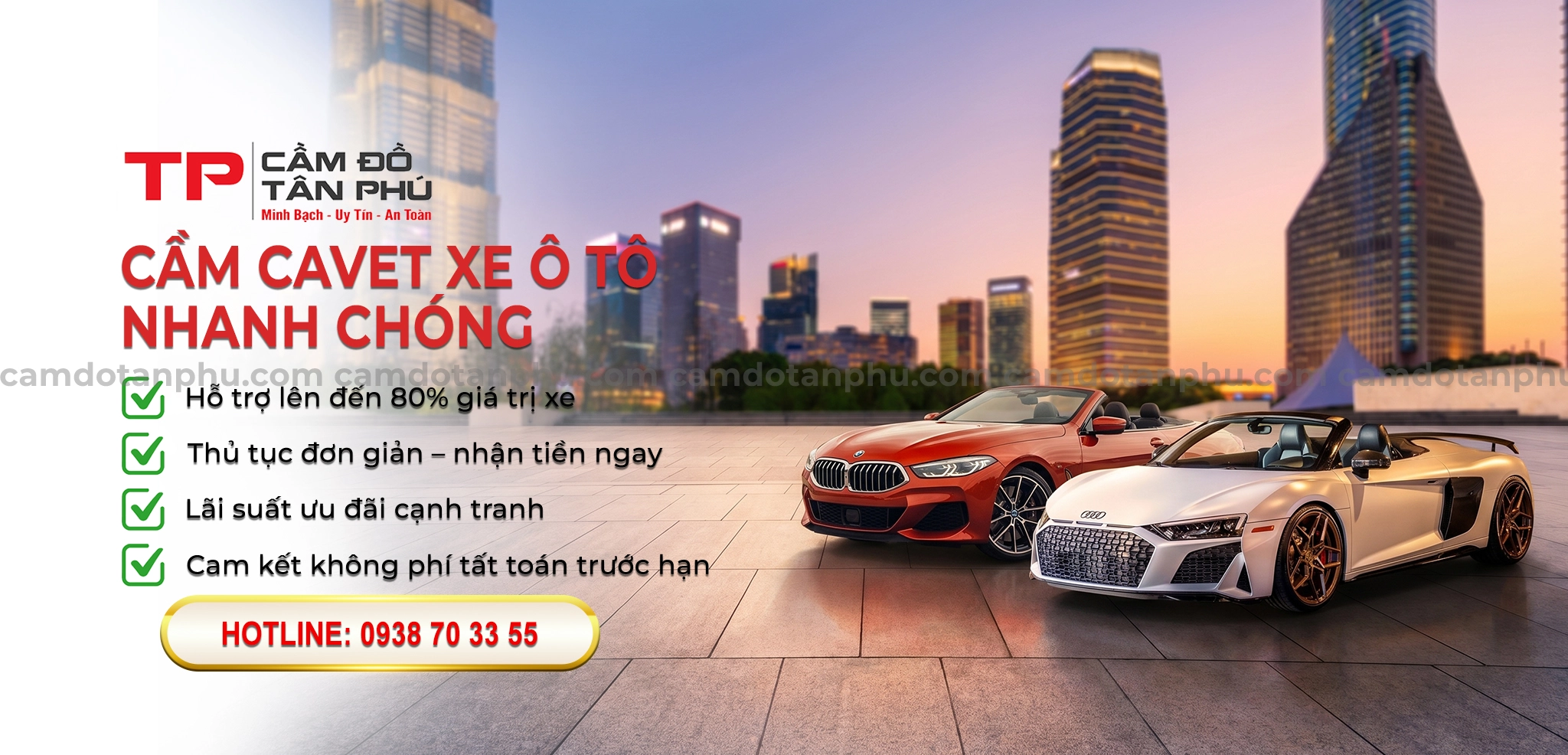 Slider cầm cavet xe ô tô